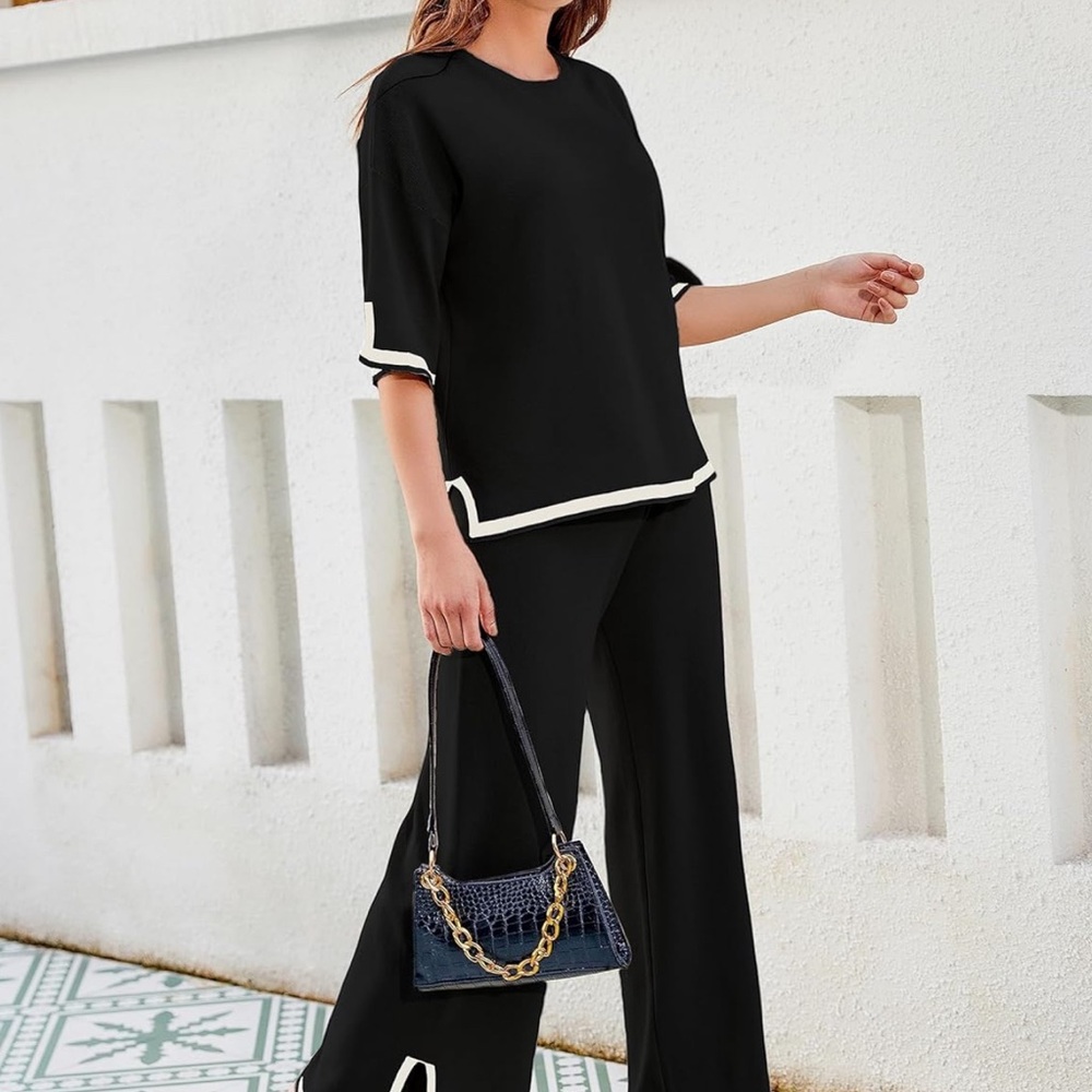 Black Women's Sweater Set